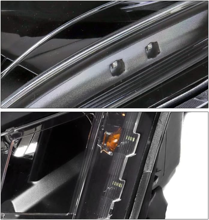 Проекторные Фарове ZMAUTOPARTS Фарове Черен на цвят, с 6,25 бели led светлини DRL За 2010- Cadillac SRX