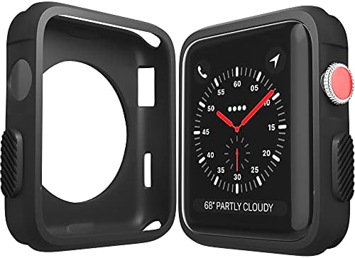 [2] устойчив на удари калъф е Съвместим с Apple Watch 42 мм, калъф-броня, Здрав Защитен калъф за мъже и жени iWatch Series 3