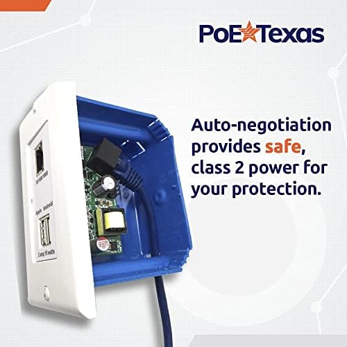 PoE Texas Gigabit сплитер PoE в електрически контакт, с бързо зареждане чрез USB И 5 и освобождаването на PoE и PoE Texas