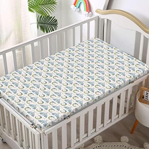 Кухненски Кърпи за бебешко креватче, Портативни мини-Чаршафи за легла от Ултра Мек материал - Чаршаф за матрак на детско
