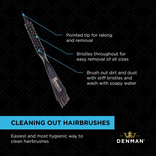 Комплект четки за коса Denman D3 (7 серии) с Почистването с четка за коса – Идеална за Полагане и грижи за къдрава коса