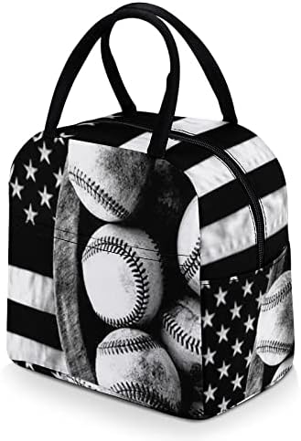Cubirmin Американската Бейзболна Чанта за Обяд, за Жени, Мъже, Момичета, Момчета, Чанта-Тоут, Органайзер, Многократно