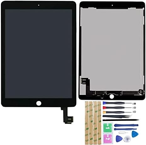 Подмяна на LCD дисплея Jaytong за i-pad Air ipad 2 6 2014 A1566 A1567 LCD дисплей с сензорен екран събрание (черен)