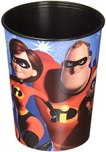 Пластмасова чаша за подаръци на Disney / Pixar на incredibles 2 - 16 грама - Многоцветен - 1 бр.