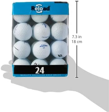 Изтеглете преработени топки за голф (24 опаковката) на Bridgestone Golf Balls, бяла (опаковка може да варира)