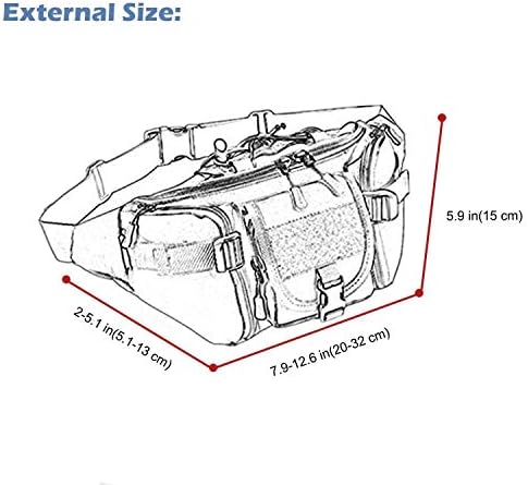 Тактическа Поясная чанта CREATOR, Преносима Поясная чанта за Туризъм на Открито, на Голяма Армия Поясная чанта, Военна