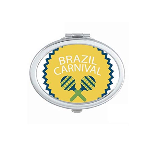 Инструмент Празнува Бразилски Карнавал Огледало Портативен Сгъваем Ръчен Грим Двойни Странични Очила
