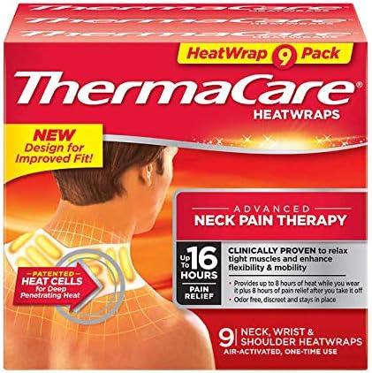 ThermaCare - Усъвършенствана терапия на болки в шията, 9 въздушни потребителите за шията, китките и раменете. До 16 часа