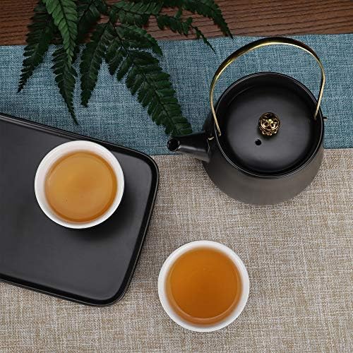 Японски Преносим Чай fanquare за Пътуване, Ретро Чай кунг-фу, чайникът с дръжка, Четири Чаени Чаши с Керамични Чайным