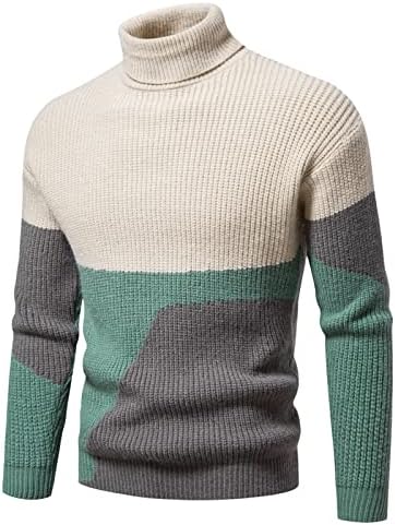 Мъжки Забавен Пуловер На Дебелото Задължителен За Употреба, Есенно-Зимни Всекидневни Вязаный Обикновен Пуловер С Декоративен