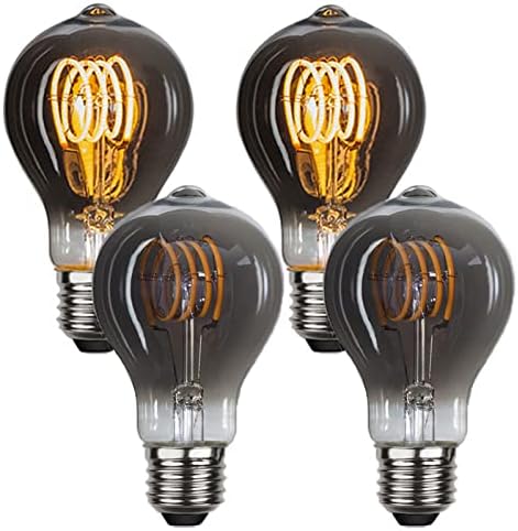 A19 Реколта лампа с нажежаема жичка Едисон Капацитет 6 W, Еквивалент на 60 W E26, Топло Бяла 3000 ДО AC110V, Антични