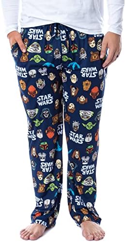 Мъжки Пижамные Панталони с Мультяшными глави Междузвездни войни Йода, Люк Скайуокър е За сън