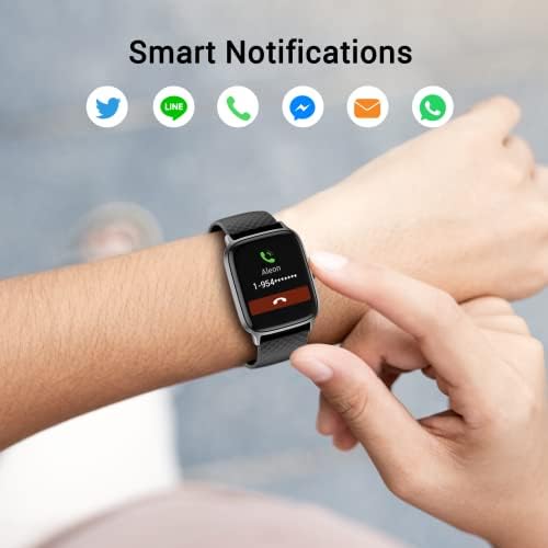 Смарт часовници LFUTARI, съвместима с телефони iPhone и Android, фитнес следи с пульсометром, монитор сън и насищане