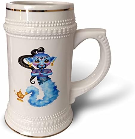 3D Илюстрация на Сладко Синьо Дух и го бутилки - чаша за стейна на 22 унция (stn_354841_1)