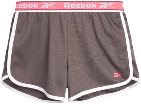 Спортни къси панталони Reebok за момичета - 2 опаковки спортни шорти Dolphin със затворена мрежа (за по-големи момичета)