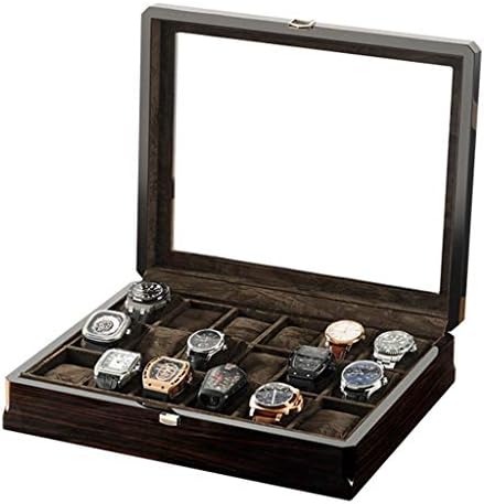 WYFDC 18 Слотове Кутия за Часовници Дървени Ръчни Часовници за Мъже Кутия За Съхранение Часа/Витрина за часовници Удобен