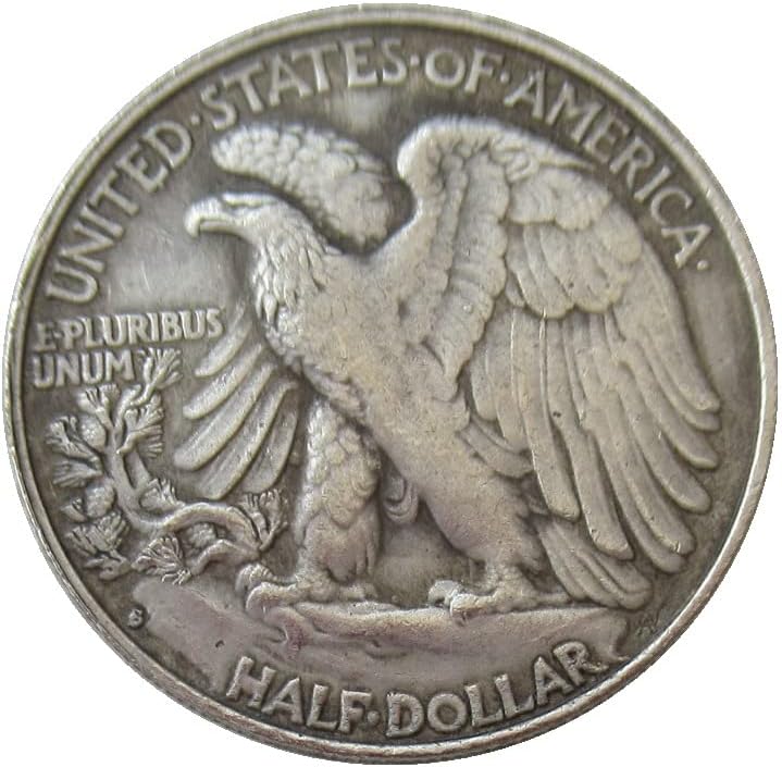 Полдоллара САЩ Walking Freedom 1928 сребърно покритие Копие на Възпоменателни монети