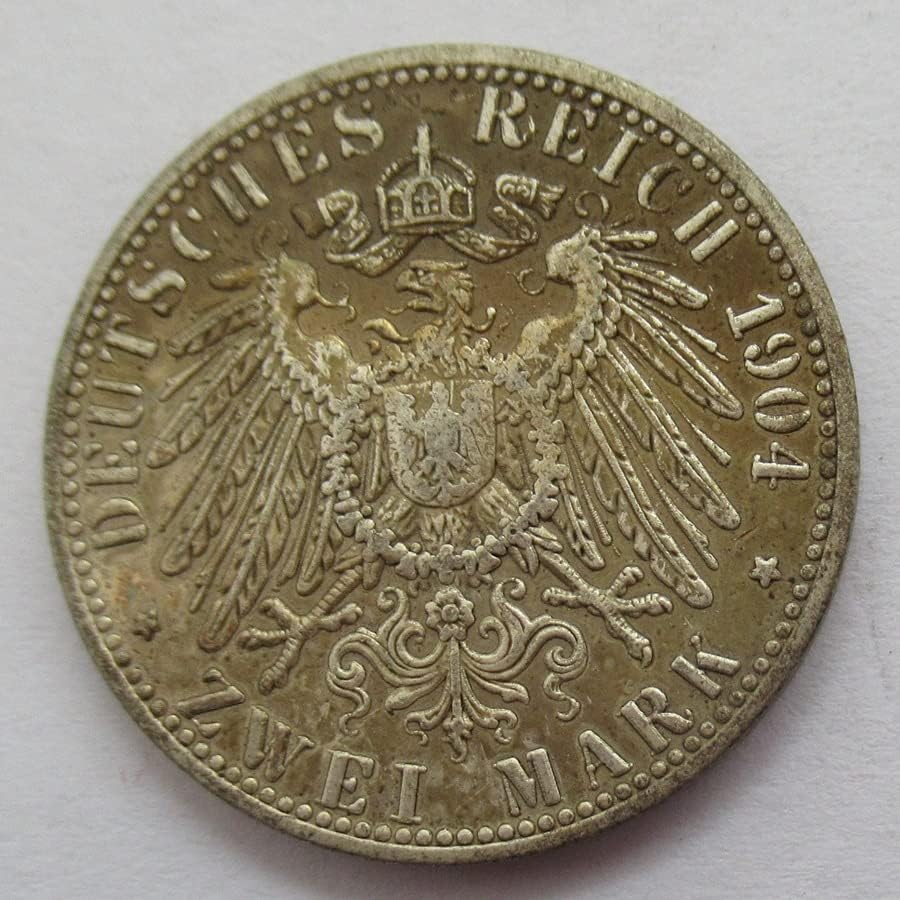 Немска Възпоменателна Монета в 2 марки 1904 г., Чуждестранна Копие от Медна монета