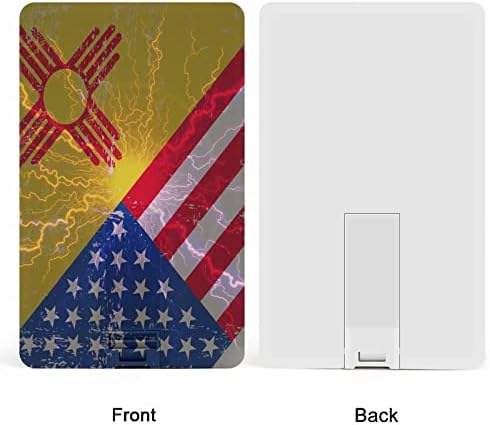 Ню Мексико Американски Флаг Кредитна Карта USB Flash Персонализирана Карта с Памет Key Storage Drive 64G