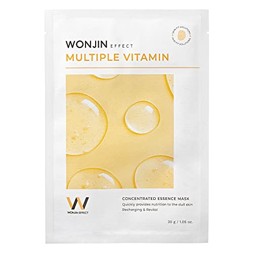 Wonjin Effect Multiple Vitamin Mask, Мультивитаминная Маска За Лице, която Съдържа Витамини A, B, C, E - 14EA