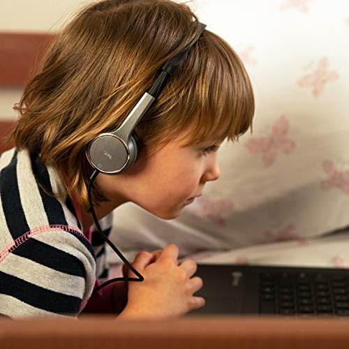 Леки стерео слушалки Cyber Акустика 3,5 mm за деца (ACM-7000) - Отлично подходящ за използване с планшетами, хромбуками,