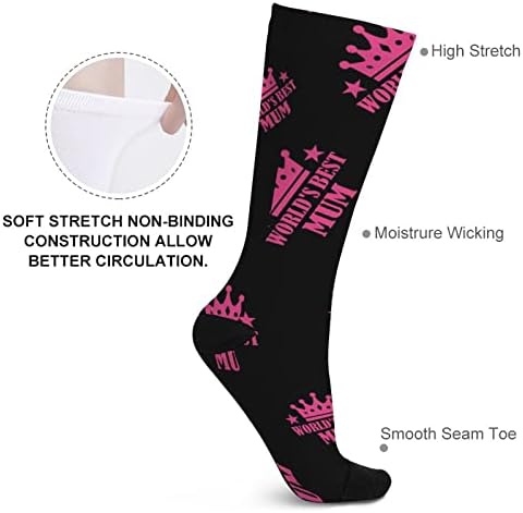 Чорапи WEEDKEYCAT, най-Добрите в света Чорапи за майките, Нестандартен, Забавен Графичен Принт, Ежедневни Чорапи със