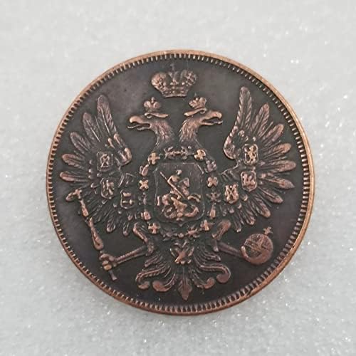 Старинни Занаяти 1850 Месингови Сребърни Долара Сребърни Кръгли Чуждестранни Монети Антични Колекция