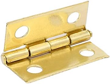 Подарък кутия за бижута X-DREE, Дървена кутия за дискове, линии за тръби, златна тона, дължина 18 мм, 5 бр. (Caja de