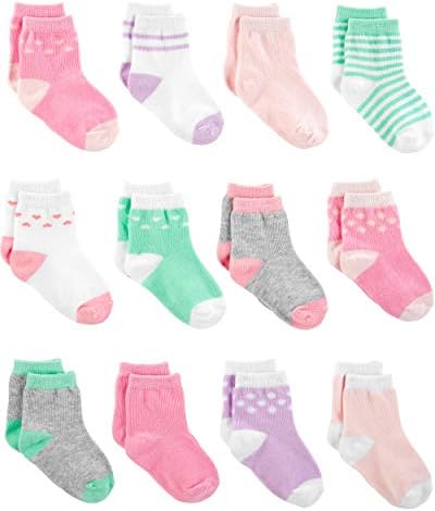 Чорапи за малки момичета Simple Joys от Carter's, 12 двойки
