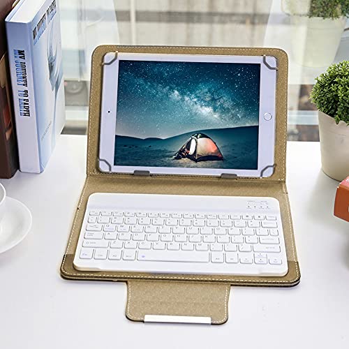 OhhGo 10 Tablet Лаптоп Универсален ПУ Защитен Калъф + Bluetooth Клавиатура за Android /IOS/WIN