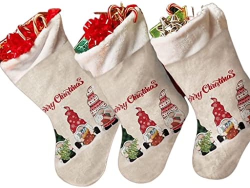 WXBDD Коледни Чорапи, коледен подарък, чанти за бонбони, Коледни Украси за дома, Коледна Елха, висящи украшения (Цвят: