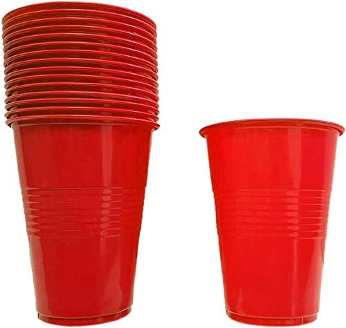 Колекция от 64 Еднократна употреба, пластмасови чаши за партита тюркоаз! 4 Ярки цветове - Чаши, 16-унция - Са идеални