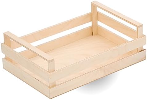 Дървена кутия/Тава за големи палети Bisetti, 11,8 x x 7,9 3,9 инча, Кафяв