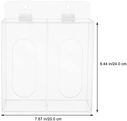 2 елемента Акрилна Кутия за Маски, за Еднократна употреба за Маски, Прозрачна Опаковка За Маски За Лице, Стенен Държач