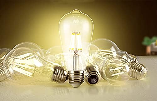 Led лампи с нажежаема жичка ST64 E26 със средна основа, крушки 6 W, led крушка на Едисон, Реколта Декоративни Лампи в
