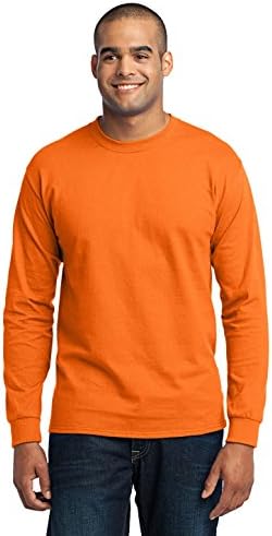 Мъжки t-shirt Port & Company с дълъг ръкав от памук, 50/50/Поли