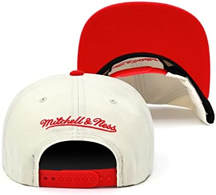 Бейзболна шапка на Mitchell & Ness Chicago Bulls в ретро стил с регулируема кепкой - Физически (Не бял)/Червена / Лого