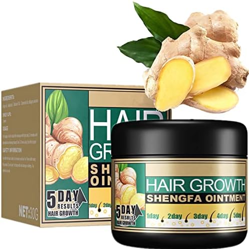 ZXCVB Ginagen Крем за Възстановяване на растежа на косата с екстракт от джинджифил, Крем за Растеж на косата с масло от джинджифил 8-Седмичен домашни грижи за Хидратиране
