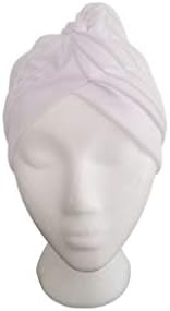 Ifa Store Turbante plizado de Mujer Blanco