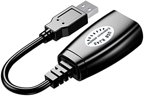 Комплект адаптери LIXINTIAN USB (мъжки) към RJ45-удължителен кабел USB към lan RJ45 с кабел Cat5/ Cat5e/ Cat6