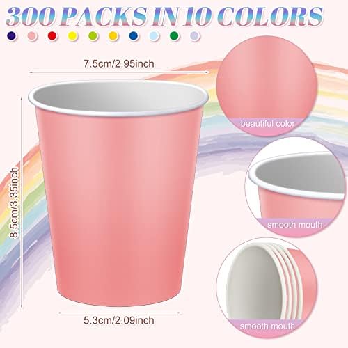 300 Опаковки, картонени Чаши по 8 мл за Еднократна употреба Хартиени Чашки за Партита чашата за Кафе, за топли и студени