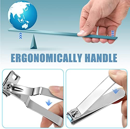 Комплект Клещи за нокти на ръцете и краката, нокторезачки DR.Mode за по-Възрастните мъже с въртяща се глава на 360 Градуса, Остра Ножица за нокти на пръстите на краката с