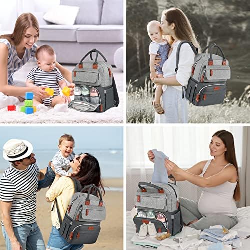 Раница-чанта за памперси Migtech, голяма раница за памперси за момче, детски чанта за памперси за момичета, многофункционална раница за майки и татковци, детски чанти, ?