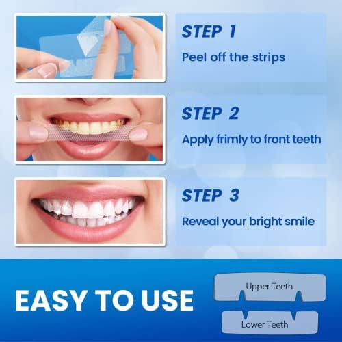 Избелващи ленти за чувствителни зъби, 56 Избелващи Ленти Ефективни Ленти за Избелване на зъби С намалена чувствителност