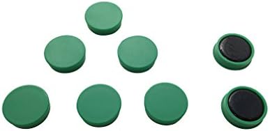 Опаковка от 72 Зелени Кръгли Плоски Магнити - 24-миллиметровая Дъска за офис Хладилника - от Janrax