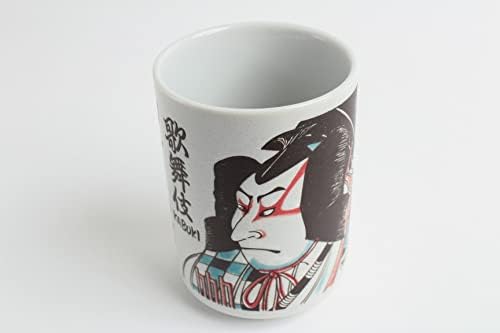 Прибори Mino Японска керамика Суши Юноми Чаван Чаена чаша Кабуки Мацуумару произведено в Япония (внос от Япония) УРА081