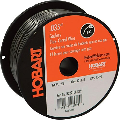 Заваръчен тел Hobart H222106-R19 от прах въглеродна стомана E71T-11 тегло 2 кг дебелина 0,030 инча